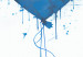 Poster Blue Heart - Banksy-Inspired Balloon Mural 151766 additionalThumb 3