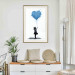 Poster Blue Heart - Banksy-Inspired Balloon Mural 151766 additionalThumb 18