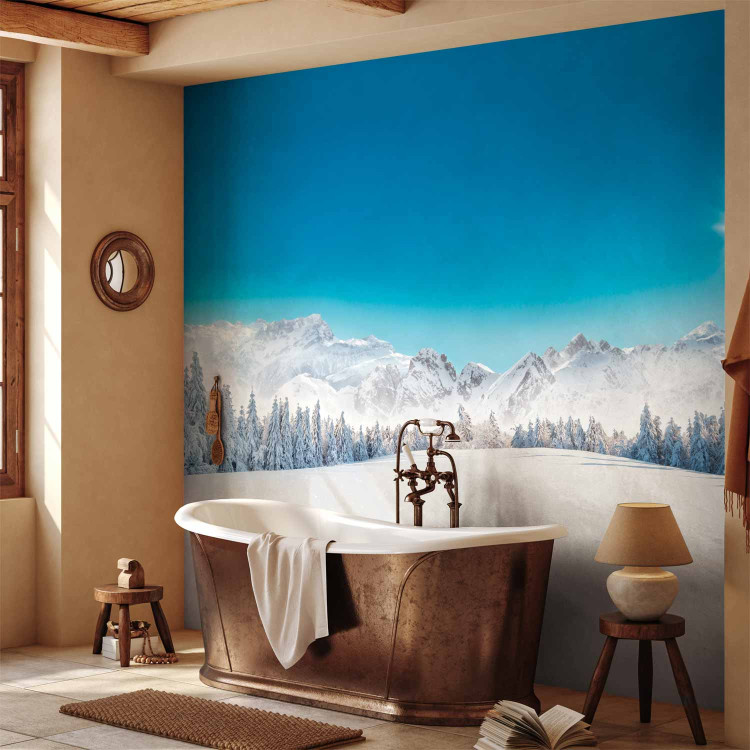 Wall Mural Winter Landscape - Mountain Peaks and Forests Covered With Snow 151866 additionalImage 8