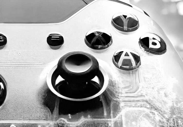 Wall Poster Gaming Technology - Game Pad on a Black and White Background 151966 additionalImage 8