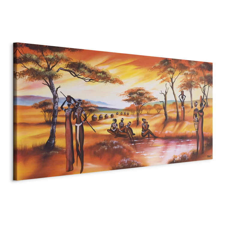 Canvas African women by the water 49266 additionalImage 2