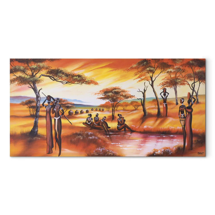 Canvas African women by the water 49266
