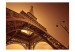 Wall Mural Symbol of Paris - Paris architecture with the Eiffel Tower on a sepia background 59866 additionalThumb 1