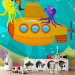 Photo Wallpaper Treasure at the Ocean's Bottom - Yellow submarine with fish and octopuses 61166 additionalThumb 4