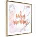 Poster Warm memories (Square) - Orange text on a marble background 114376 additionalThumb 10