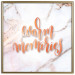 Poster Warm memories (Square) - Orange text on a marble background 114376 additionalThumb 19