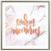 Poster Warm memories (Square) - Orange text on a marble background 114376 additionalThumb 12