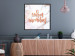 Poster Warm memories (Square) - Orange text on a marble background 114376 additionalThumb 13
