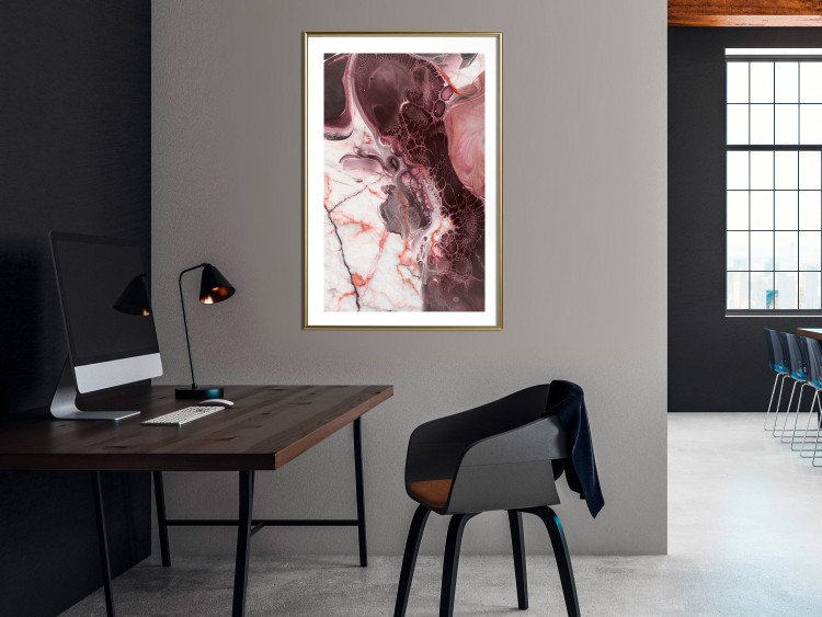 Poster Marble Life - modern abstract composition in shades of pink 118276 additionalImage 13