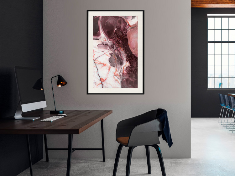 Poster Marble Life - modern abstract composition in shades of pink 118276 additionalImage 22