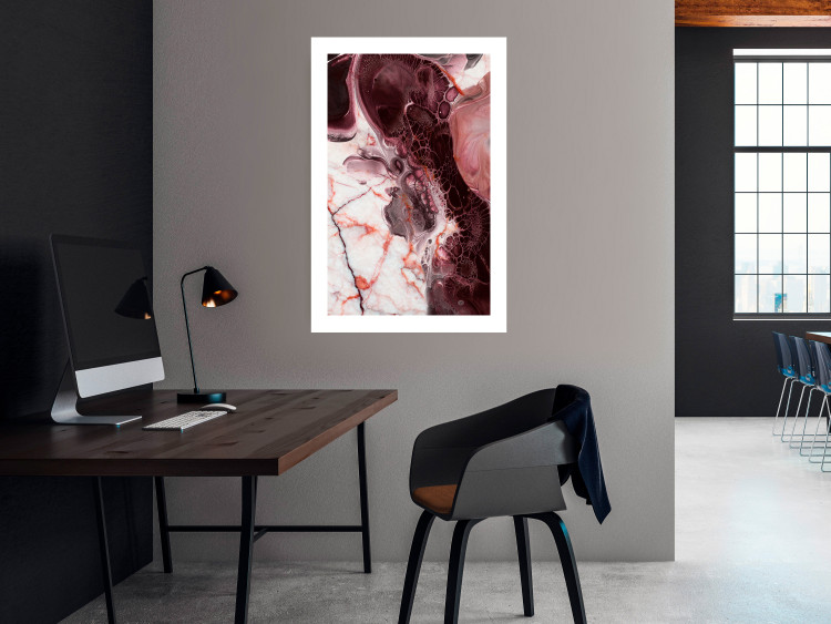 Poster Marble Life - modern abstract composition in shades of pink 118276 additionalImage 9