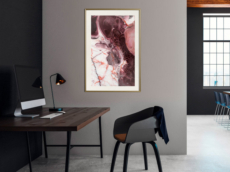 Poster Marble Life - modern abstract composition in shades of pink 118276 additionalImage 21