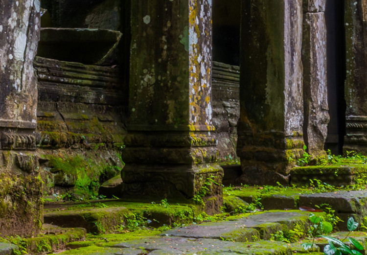 Canvas Art Print Temple of Preah Khan - Asian architecture full of plants 124376 additionalImage 5
