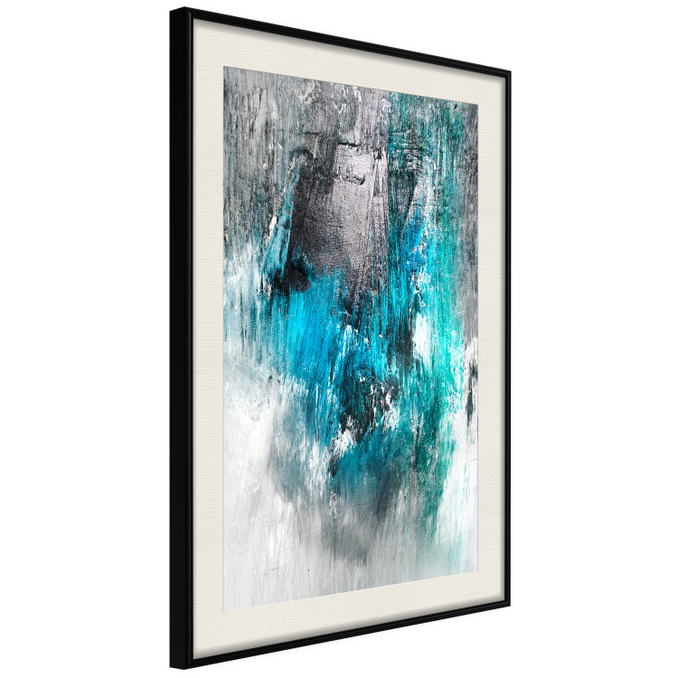 Wall Poster February Morning - gray and blue abstract texture 124476 additionalImage 8