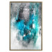 Wall Poster February Morning - gray and blue abstract texture 124476 additionalThumb 20