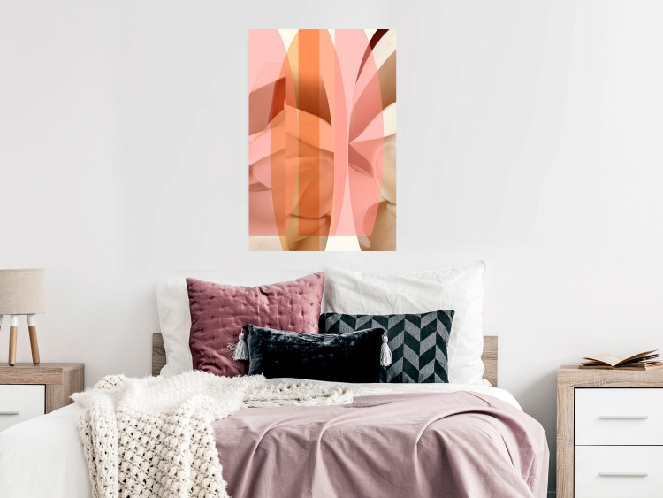 Wall Poster Floral Kaleidoscope - abstract composition of pastel figures 126676 additionalImage 2