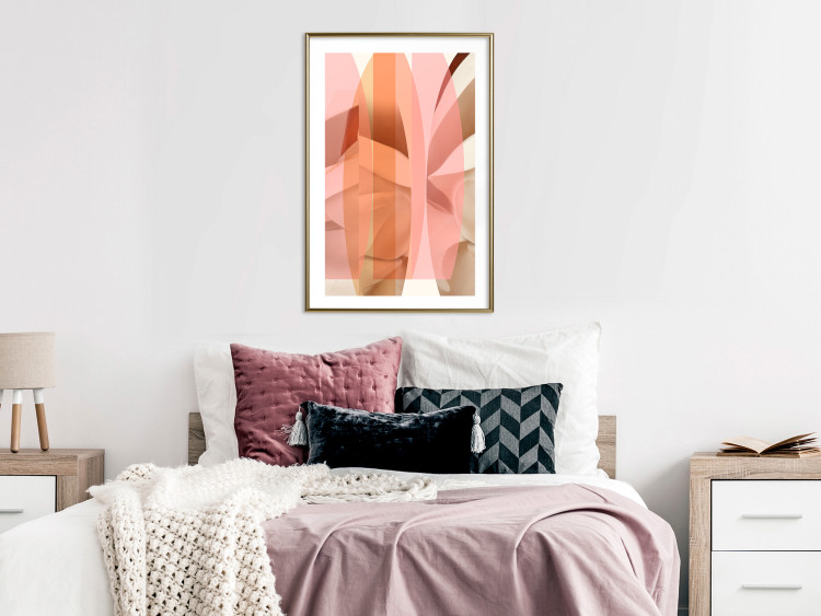 Wall Poster Floral Kaleidoscope - abstract composition of pastel figures 126676 additionalImage 15