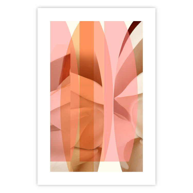 Wall Poster Floral Kaleidoscope - abstract composition of pastel figures 126676 additionalImage 25