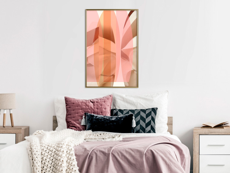 Wall Poster Floral Kaleidoscope - abstract composition of pastel figures 126676 additionalImage 7