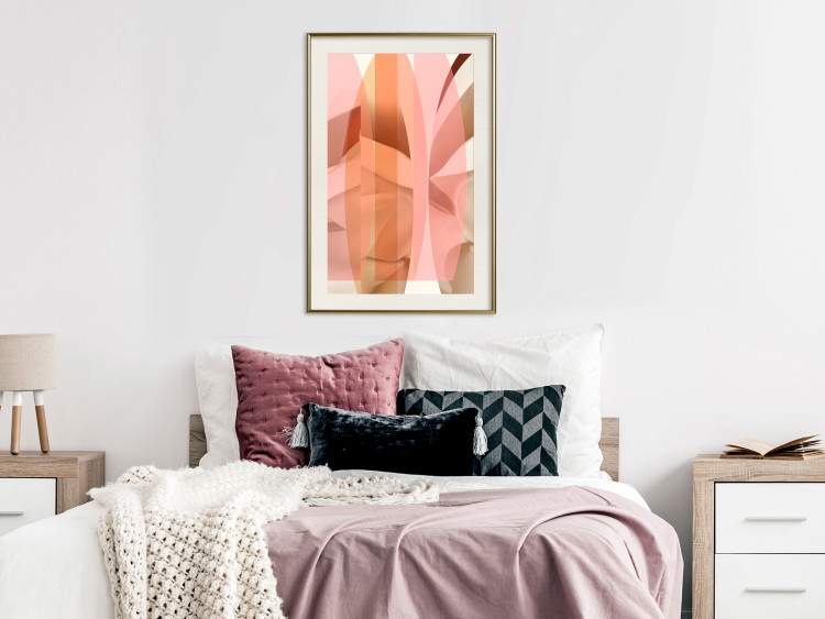 Wall Poster Floral Kaleidoscope - abstract composition of pastel figures 126676 additionalImage 22