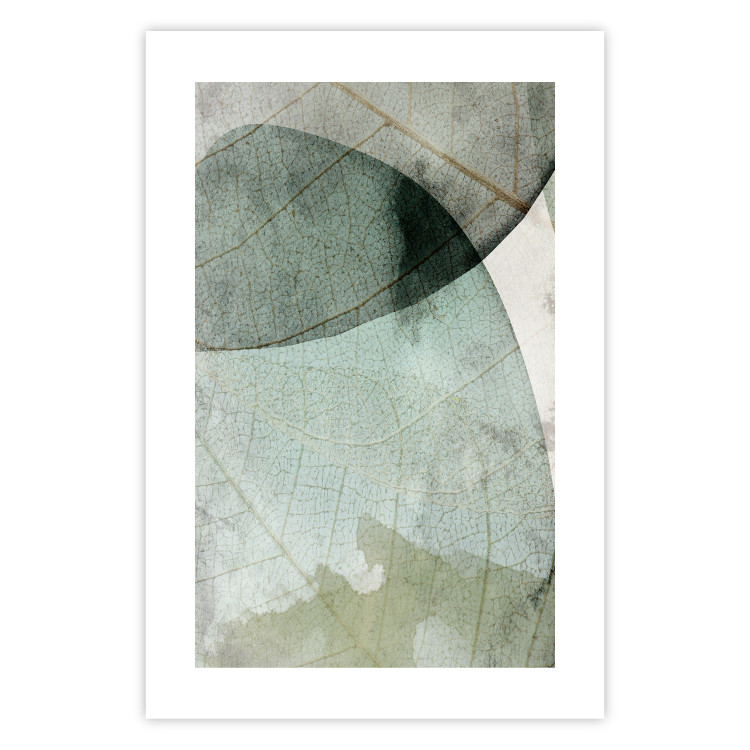 Wall Poster Spring Clouds - composition of light green leaves with visible texture 127476 additionalImage 21
