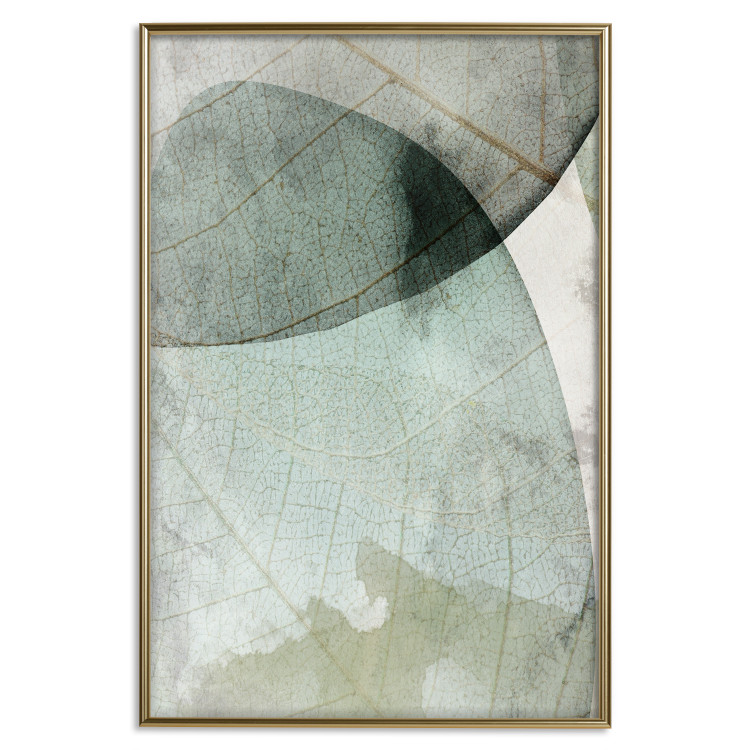 Wall Poster Spring Clouds - composition of light green leaves with visible texture 127476 additionalImage 17