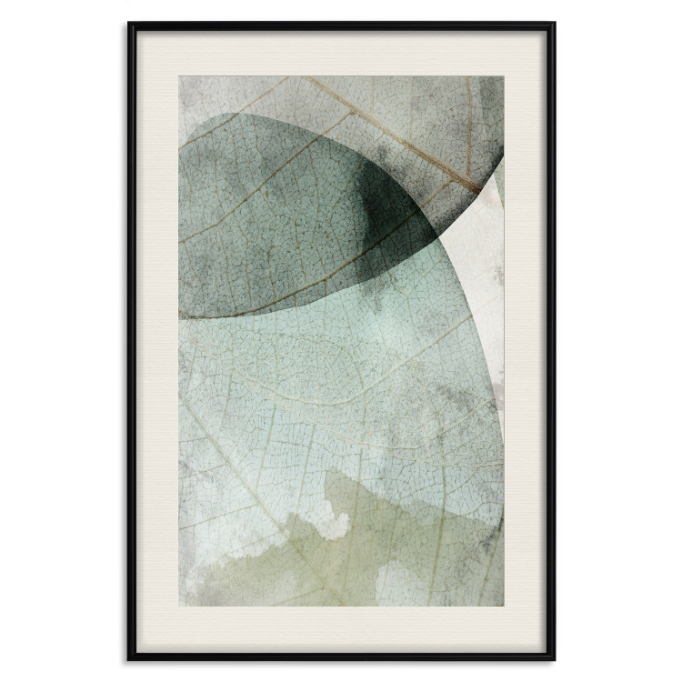 Wall Poster Spring Clouds - composition of light green leaves with visible texture 127476 additionalImage 27