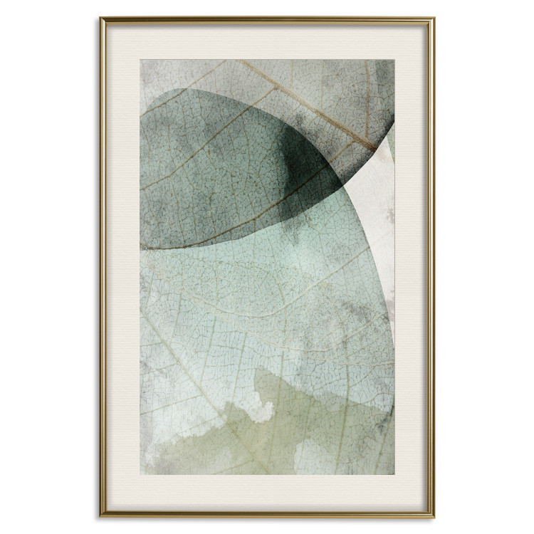 Wall Poster Spring Clouds - composition of light green leaves with visible texture 127476 additionalImage 26