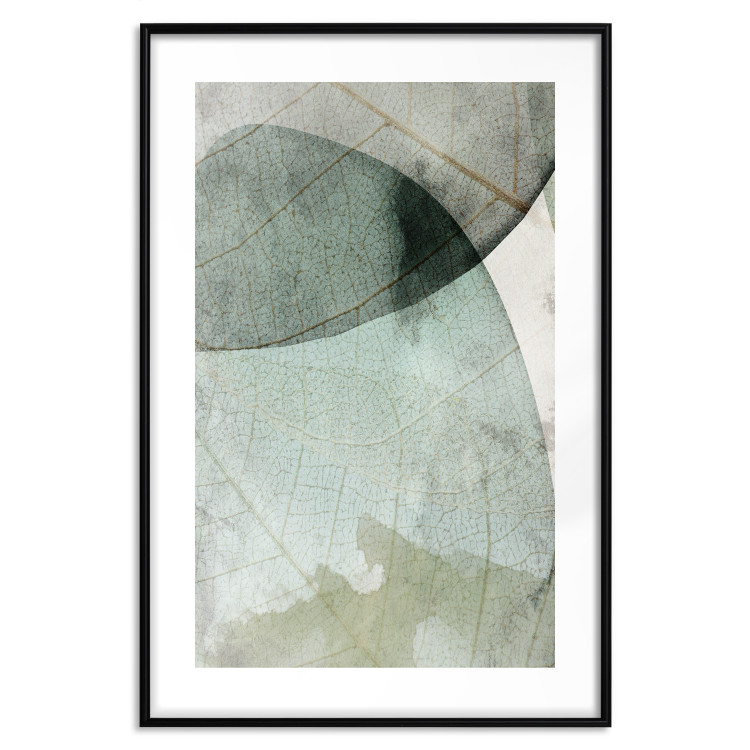 Wall Poster Spring Clouds - composition of light green leaves with visible texture 127476 additionalImage 25