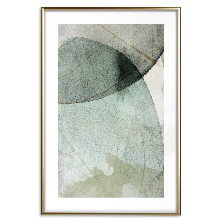 Wall Poster Spring Clouds - composition of light green leaves with visible texture 127476 additionalImage 24