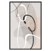Poster Love Configuration - abstract line art on fabric texture 128076 additionalThumb 18
