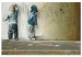Canvas Young Generation (1-part) wide - street art of boys on a wall 128376