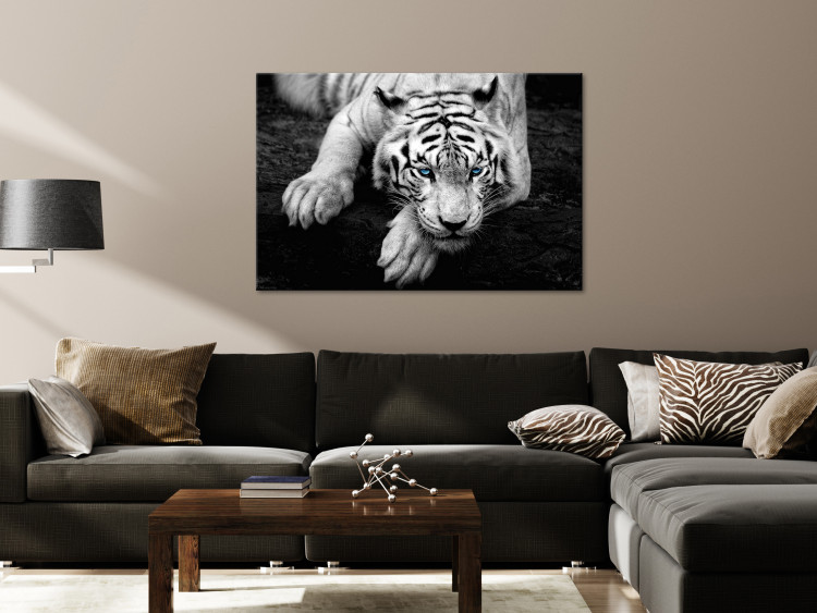 Canvas Menacing Look (1-part) wide - second variant - animals 128776 additionalImage 3