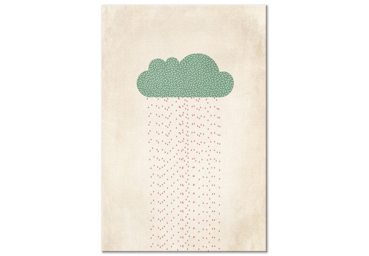 Canvas Art Print Candy Rain (1-piece) Vertical - pastel rain cloud 129876