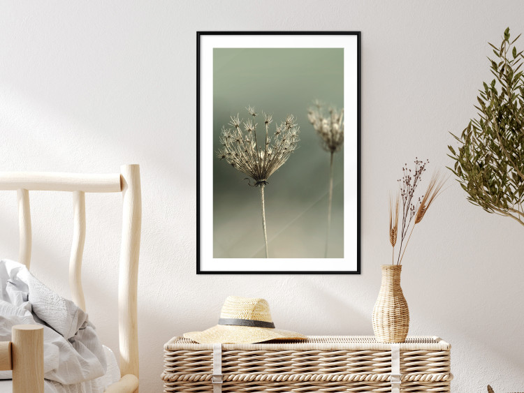Wall Poster Longing for Summer Past - summer plant against a blurred green background 130276 additionalImage 20