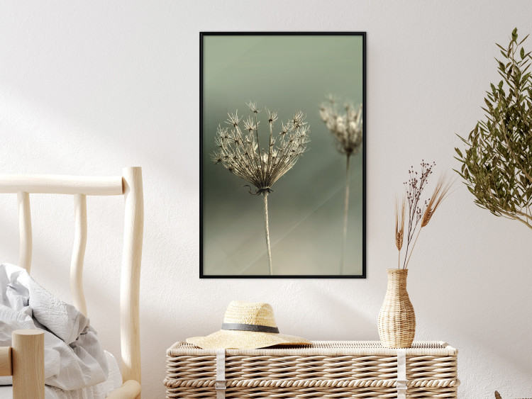 Wall Poster Longing for Summer Past - summer plant against a blurred green background 130276 additionalImage 4