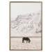 Poster Solitude in the Valley - landscape of a black animal against a mountain backdrop 130376 additionalThumb 17