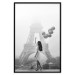 Poster Stroll in the Wind - woman with large balloons against the backdrop of the Eiffel Tower 132276 additionalThumb 16