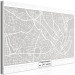 Canvas Art Print Gray Copenhagen - Capital Plan of Denmark in gray with a scale 135176 additionalThumb 2