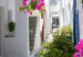 Canvas Lonely Alley (1-piece) Vertical - summer street scene in Greece 136076 additionalThumb 5