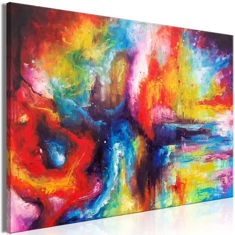 Canvas Galaxies (1-piece) Wide - artistic colorful abstraction 137176 additionalImage 2