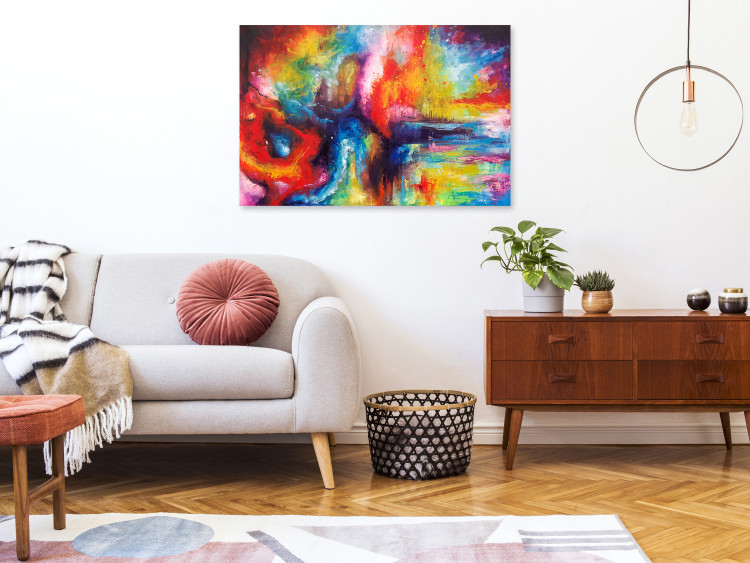 Canvas Galaxies (1-piece) Wide - artistic colorful abstraction 137176 additionalImage 3