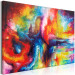 Canvas Galaxies (1-piece) Wide - artistic colorful abstraction 137176 additionalThumb 2