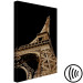 Canvas Print French Flash (1-piece) Vertical - Eiffel Tower on a black background 137876 additionalThumb 6