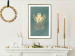 Poster Angelic Holidays - golden angel on a contrasting green background 137976 additionalThumb 20