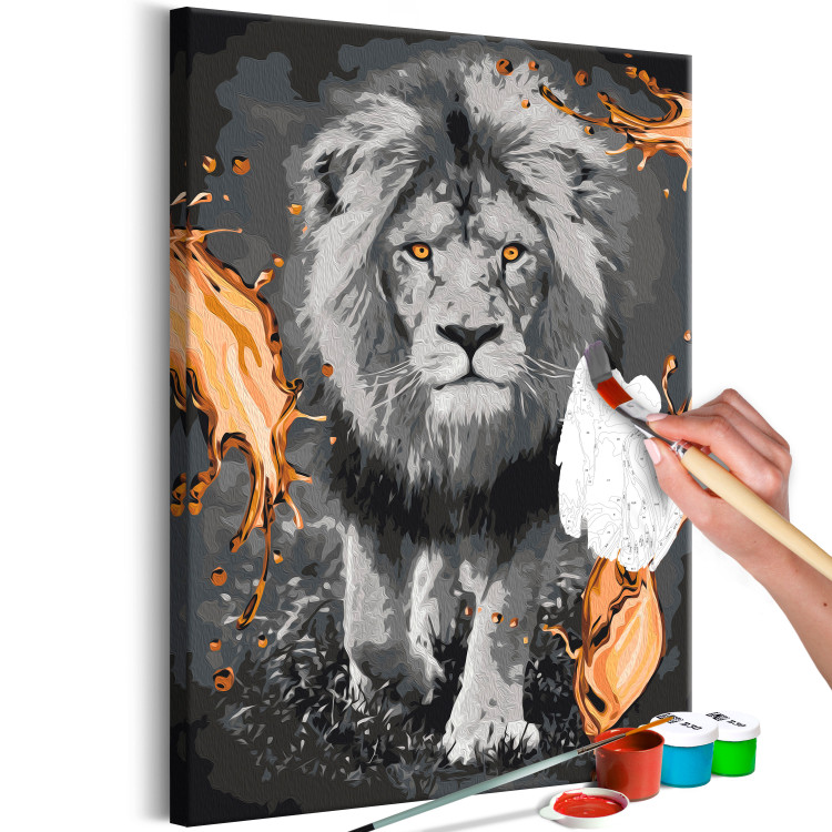 Paint by number Lion & Silk 142576 additionalImage 3