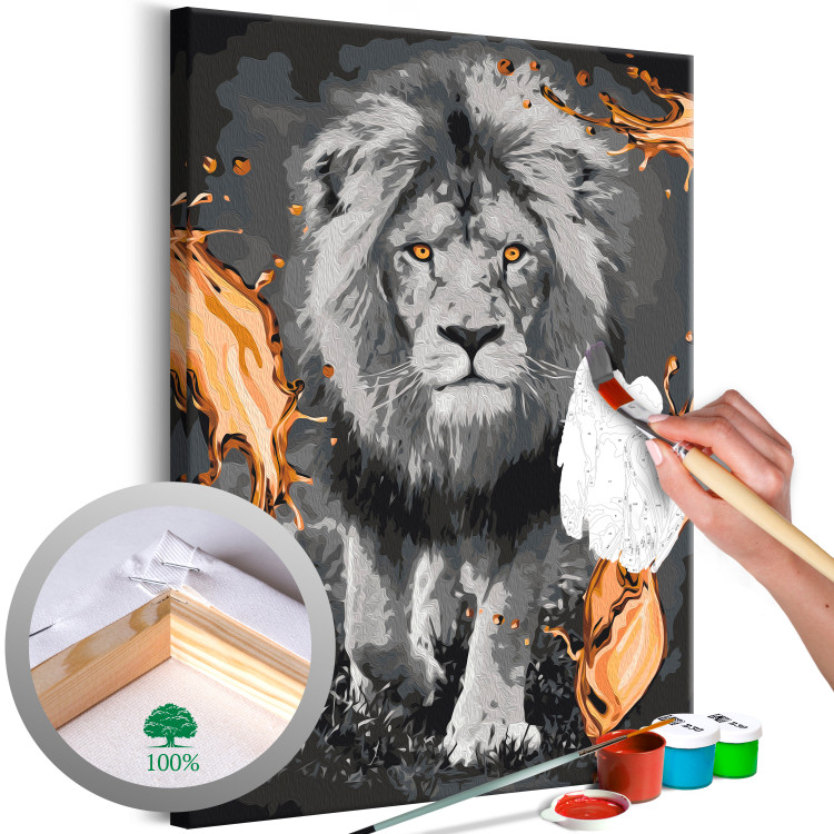 Paint by number Lion & Silk 142576