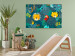Canvas Animals Among Leaves (1-piece) Wide - composition for children 143576 additionalThumb 3
