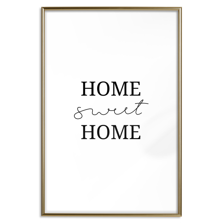 Poster Sweet Home - Minimalist Black Sentence on a White Background 146176 additionalImage 24