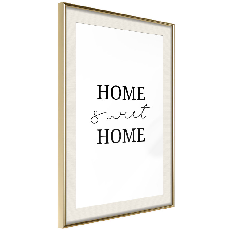 Poster Sweet Home - Minimalist Black Sentence on a White Background 146176 additionalImage 8
